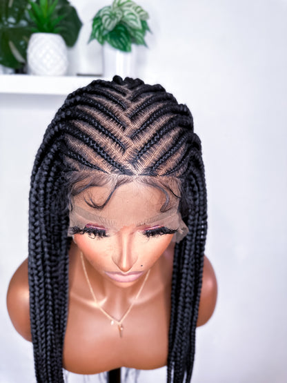 Sharon Glueless Braided Wig.