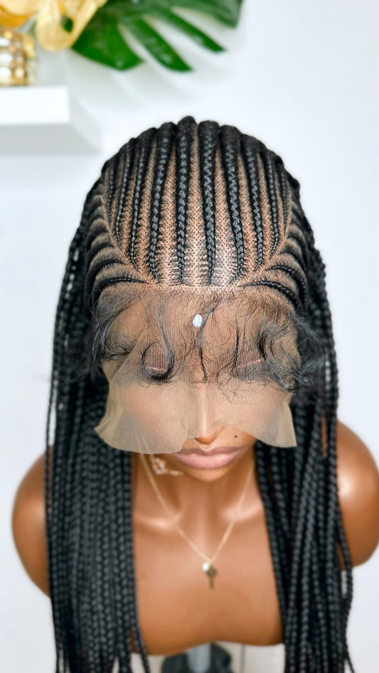 Queen Glueless Braided Wig.